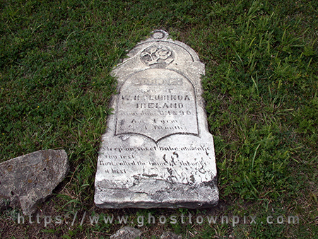 Photo of tombstone