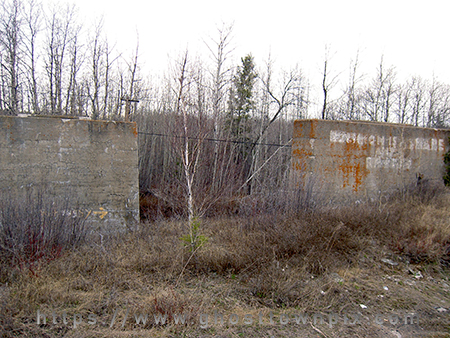Photo of bridge abutments