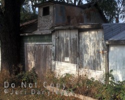 Former blacksmith shop. This building has since been removed. Blacksmith shop
