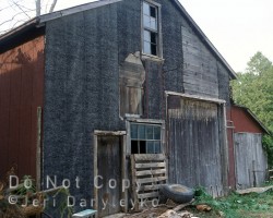 The former garage. This does not appear to be the same building picture in the earlier photos. Garage