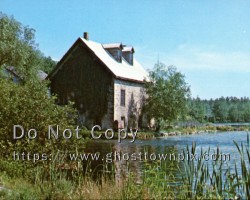A postcard view of the power plant. Although described as the "mill" it was always the power plant. ca. 1960s Power plant