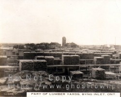 More lumber awaiting shipment, ca. 1913-15 Lumber yards