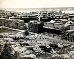 The lumber yards from around 1907-08 Lumber yards