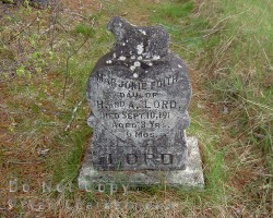 Tombstone for a young child Cemetery