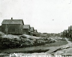 Worker's cottages on Rosedale Street in Byng Inlet. Townsite