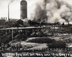 The mill fire in 1912 Fire