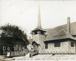 St John the Devine Anglican Church was built on land donated by the lumber company. The Bigwoods were heavily nvolved in church activities. Church
