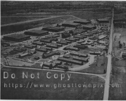 An aerial view from 1961 from the north Aerial
