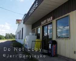 The former cheese factory closed about 10 years ago. The property still appears to be up for sale. Cheese factory