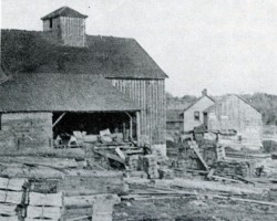 The shingle mill and box factory from about 1910. Mill