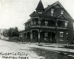 The Munshaw House, owned by Peter Munshaw in the early 1900s Hotel