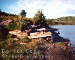 The mill site by Lake Kioshkokwi Mill site