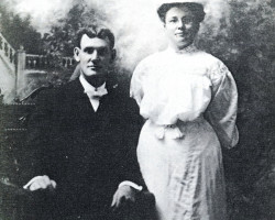 A young Mr. and Mrs. Peter Bell on their wedding day Photo of residents