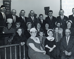 The church congregation in February 1967 Group photo