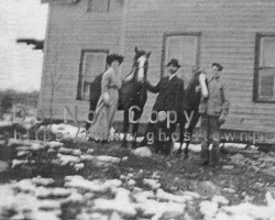 Ed Pletzer in the fedora with his young son Wallace in front. ca. early 1900s. Family photo