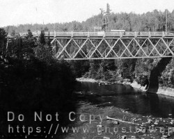 The Outlaw Bridge, ca. 1920s. This view appears to be from the Canadian side Photo of the bridge
