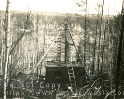 The diamond drill rig, ca, 1947