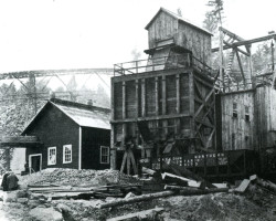 The loading facility in 1909 Photo of the loading facility